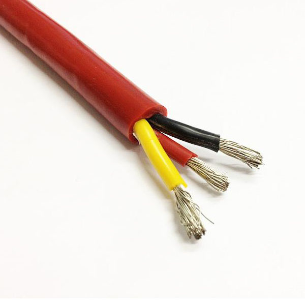 Silicone rubber insulated and sheathed shielded control cable