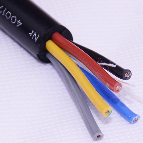 5 core silicone rubber power cable