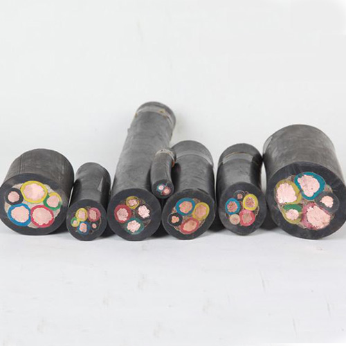 rubber coated electrical cable